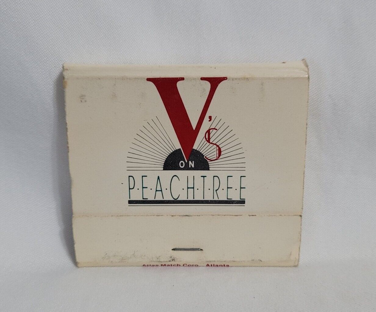 Vintage V\'s On Peachtree Night Club Bar Matchbook Atlanta GA Advertising Full