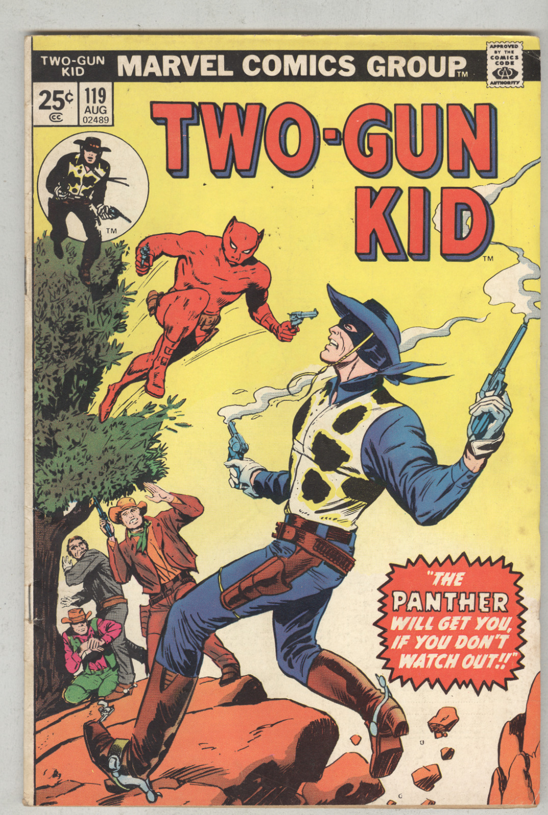 Two-Gun Kid #119 August 1974 VG+ The Panther