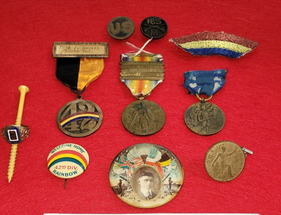 WW1 42nd Rainbow Division 165th Named Militaria Grouping Amazing Archive of Item