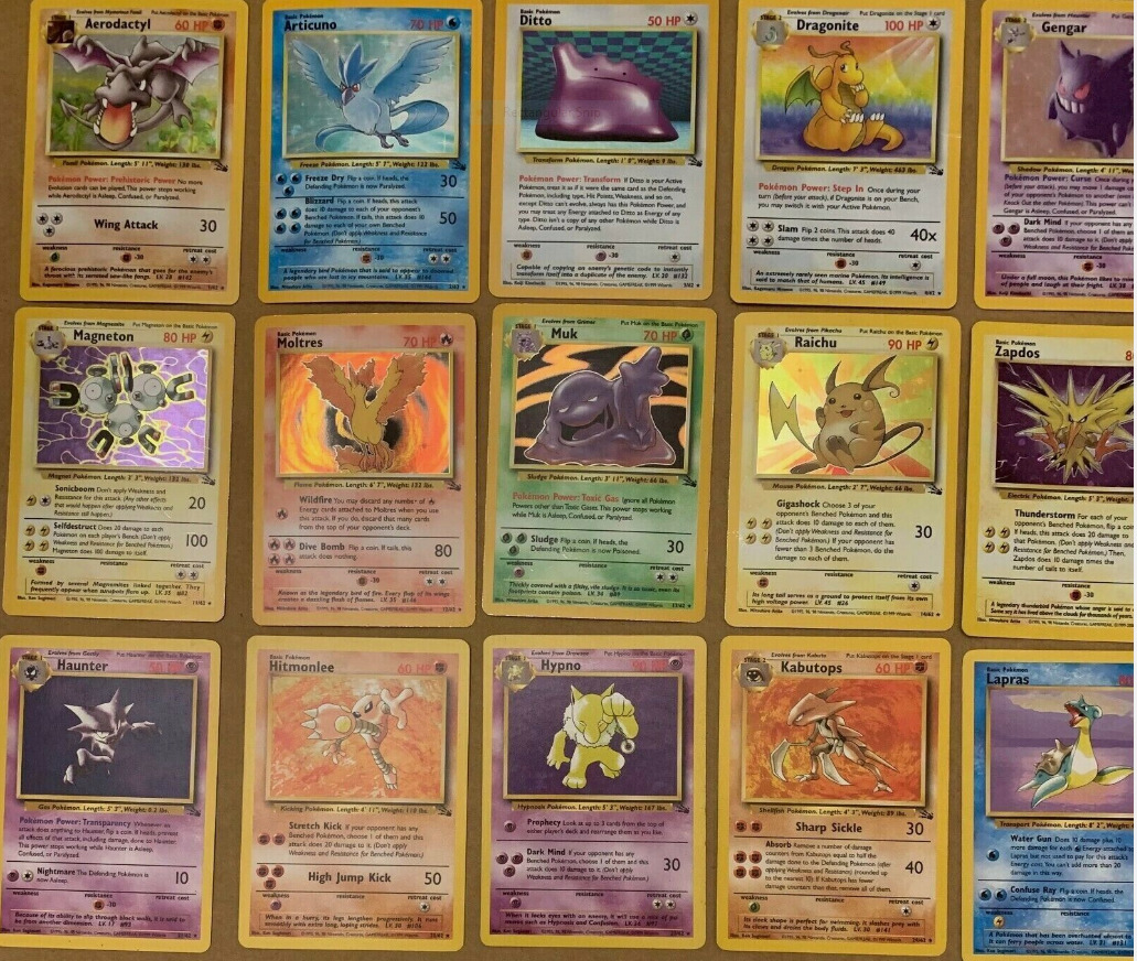 1st Edition - Old Pokemon Cards - 8 Card Lot- ONLY WOTC Vintage 1999-2002 Wotc