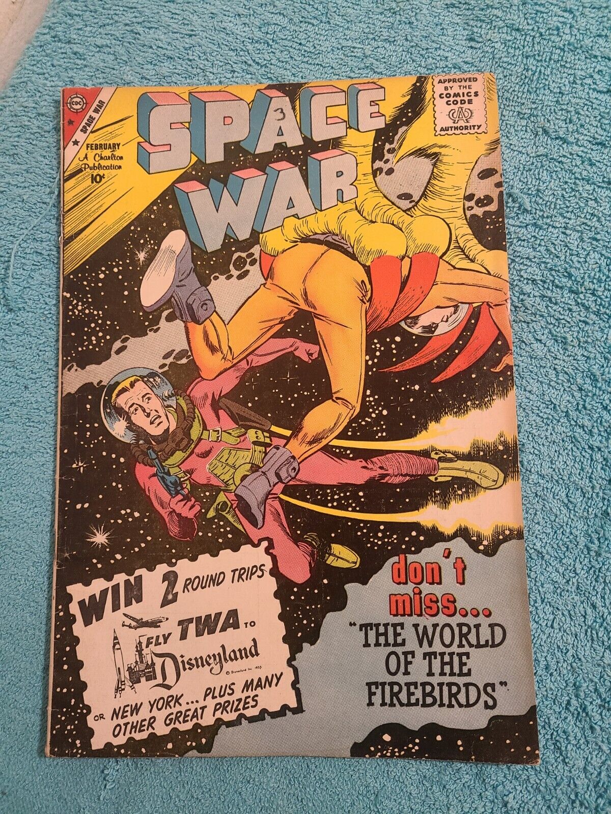 1960 CHARLTON Comics SPACE WAR #3 - GIORDANO Cover & Story