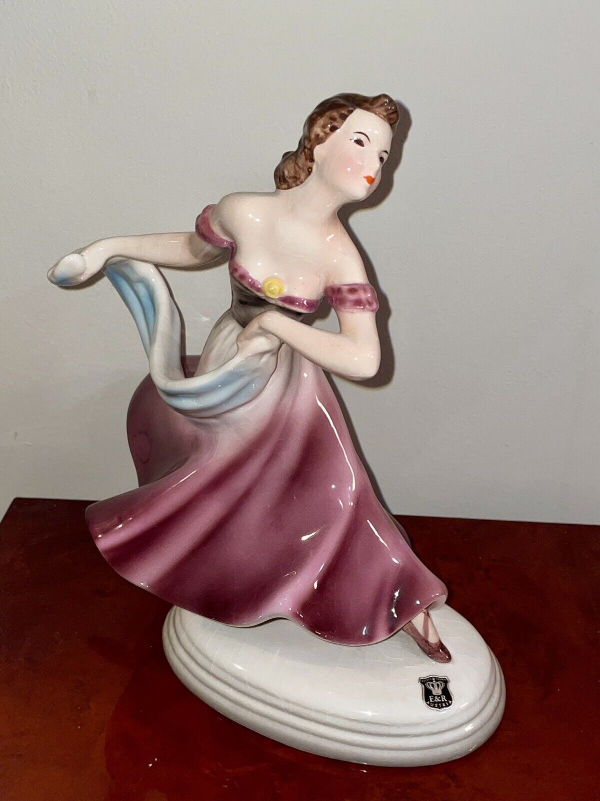 RARE Vintage WEIN BAVARIAN Dancer Girl Porcelain Ceramic Figure Made in Austria