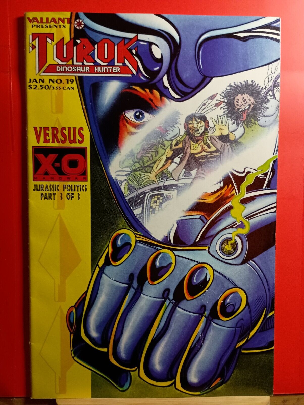 1995 Valiant Comics Turok Dinosaur Hunter 19 Howard Simpson Cover Artist FREE SH