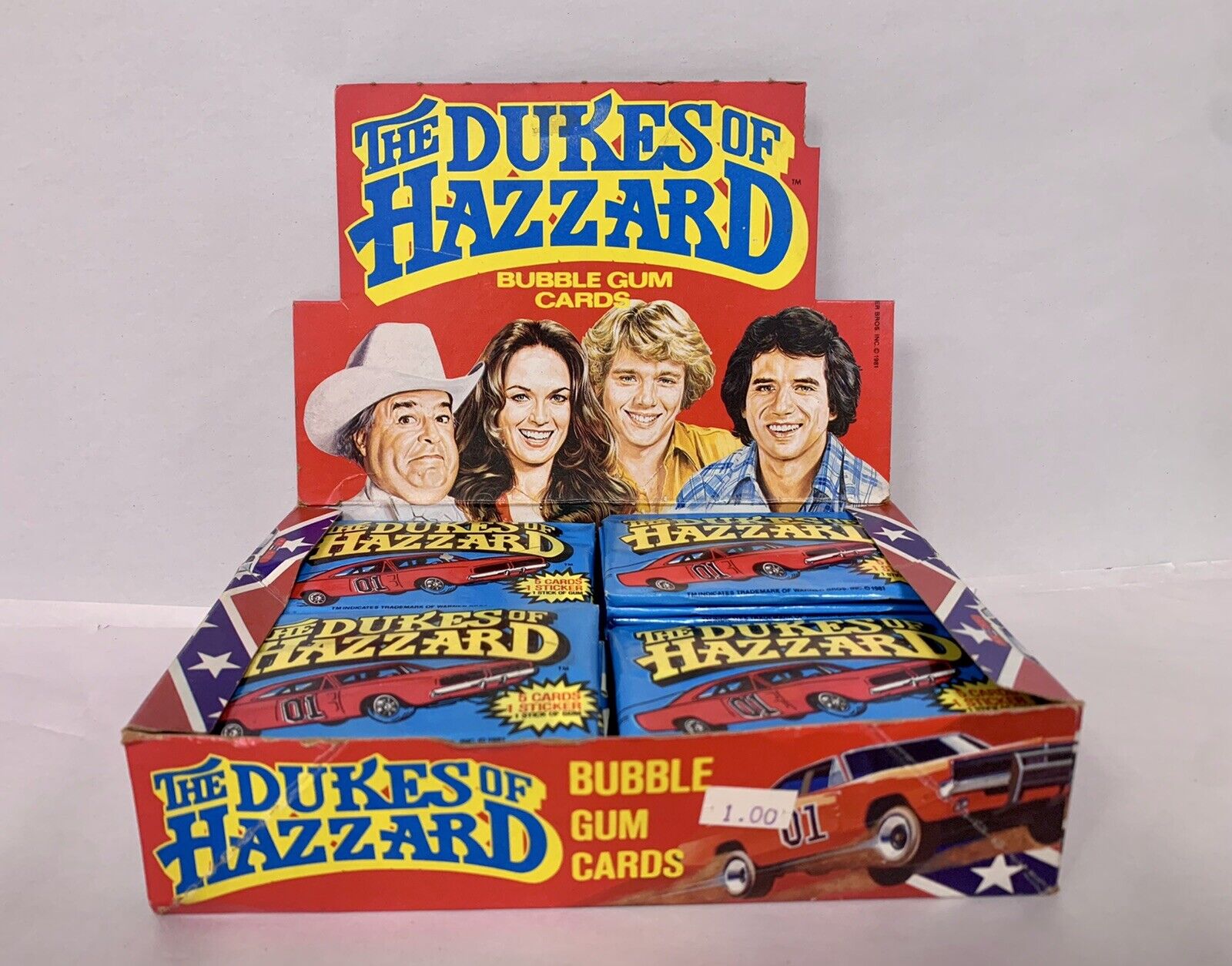 Dukes of Hazzard Trading Card FULL Unopened Box 36 Unopened Donruss 1981 NOS