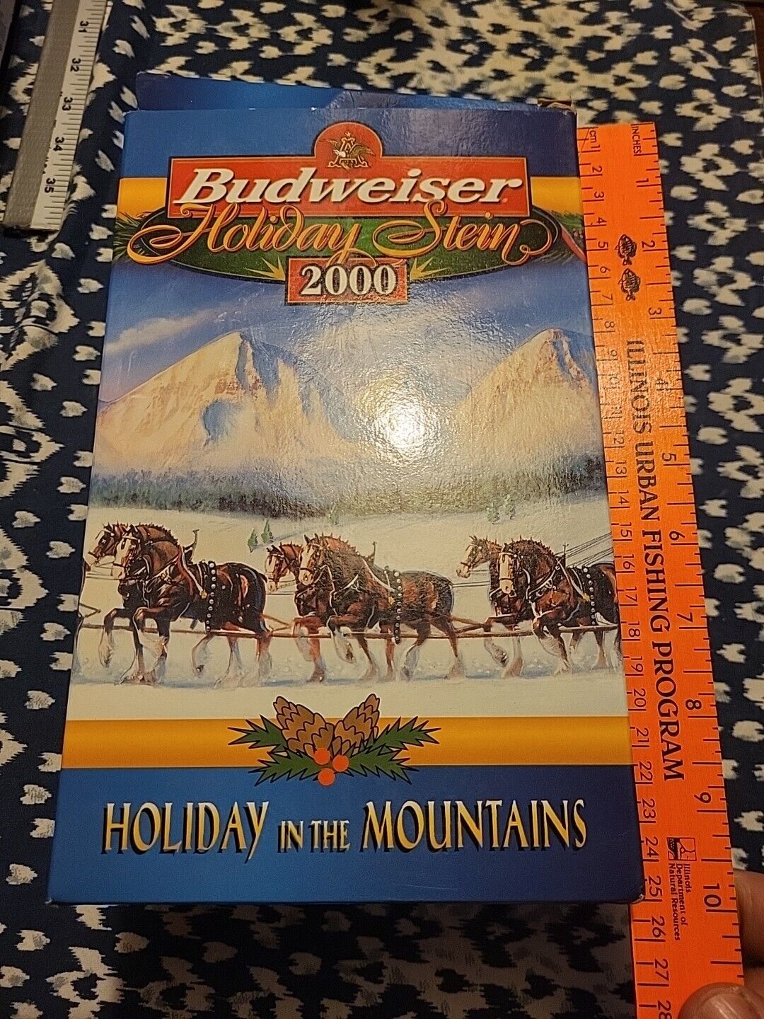 2000 Budweiser Holiday Stein Signature Edition CS416SE Holiday In The Mountains