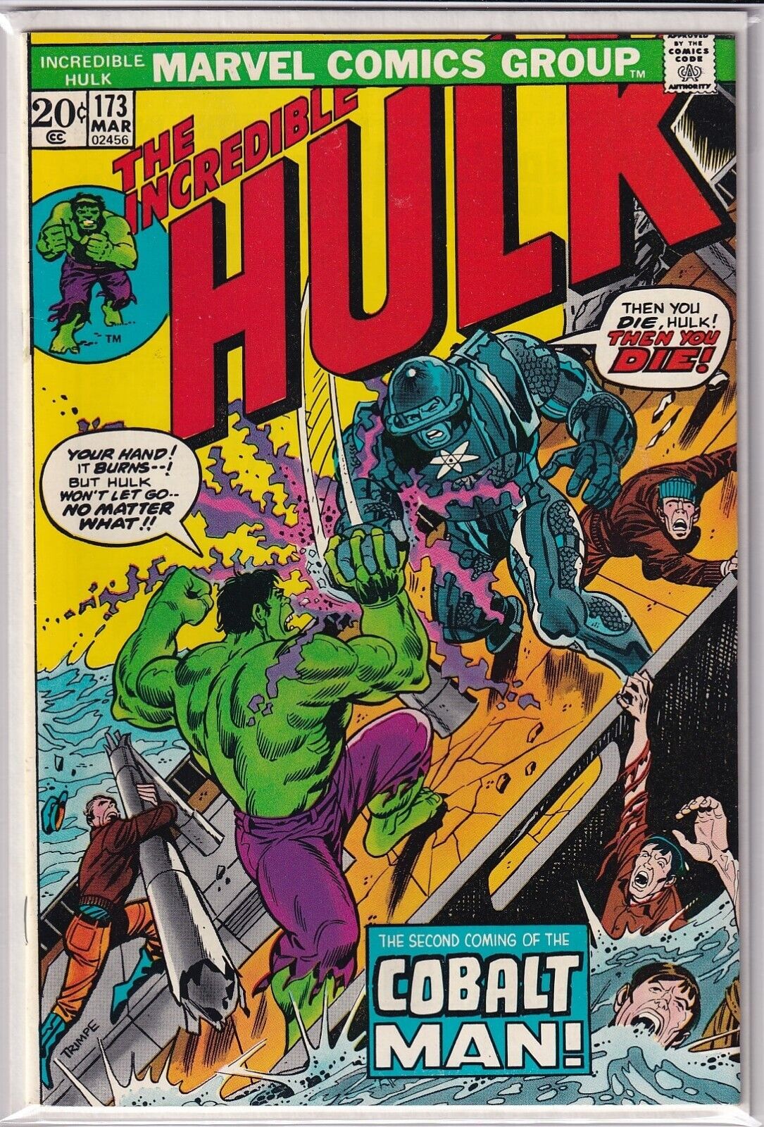 32629: Marvel Comics INCREDIBLE HULK #173 VF Grade