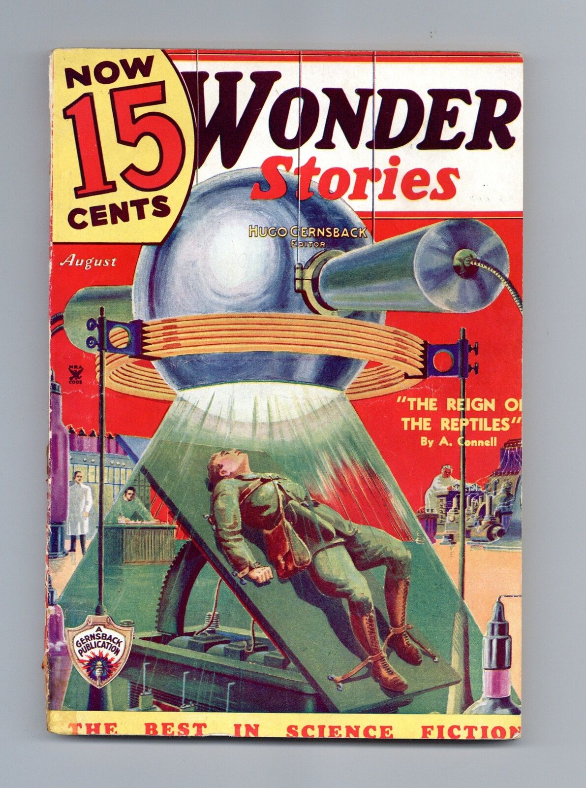 Wonder Stories Pulp 1st Series Aug 1935 Vol. 7 #3 GD TRIMMED