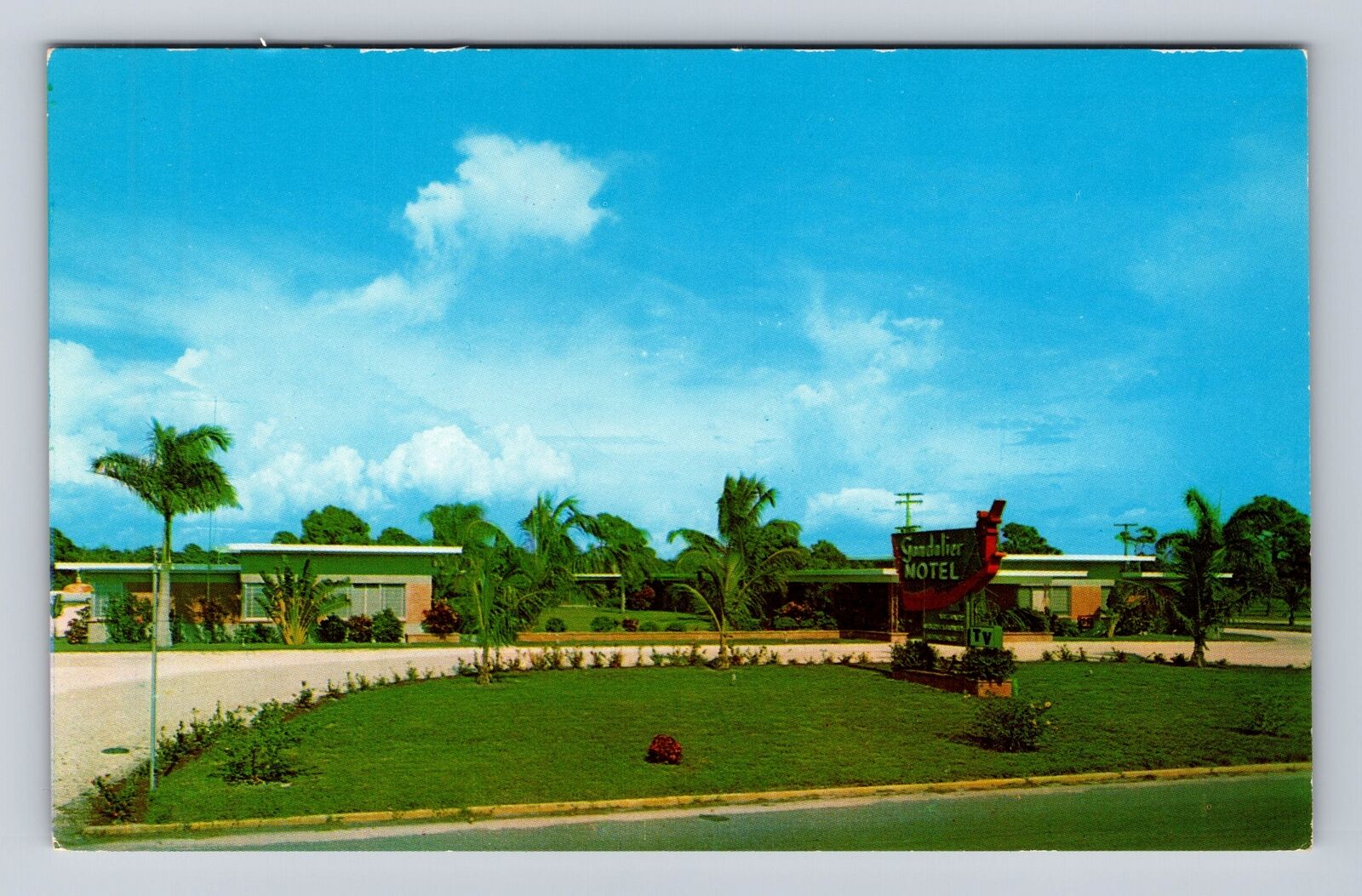 Venice FL-Florida, Gondolier Motel, Advertising, Antique Vintage Postcard