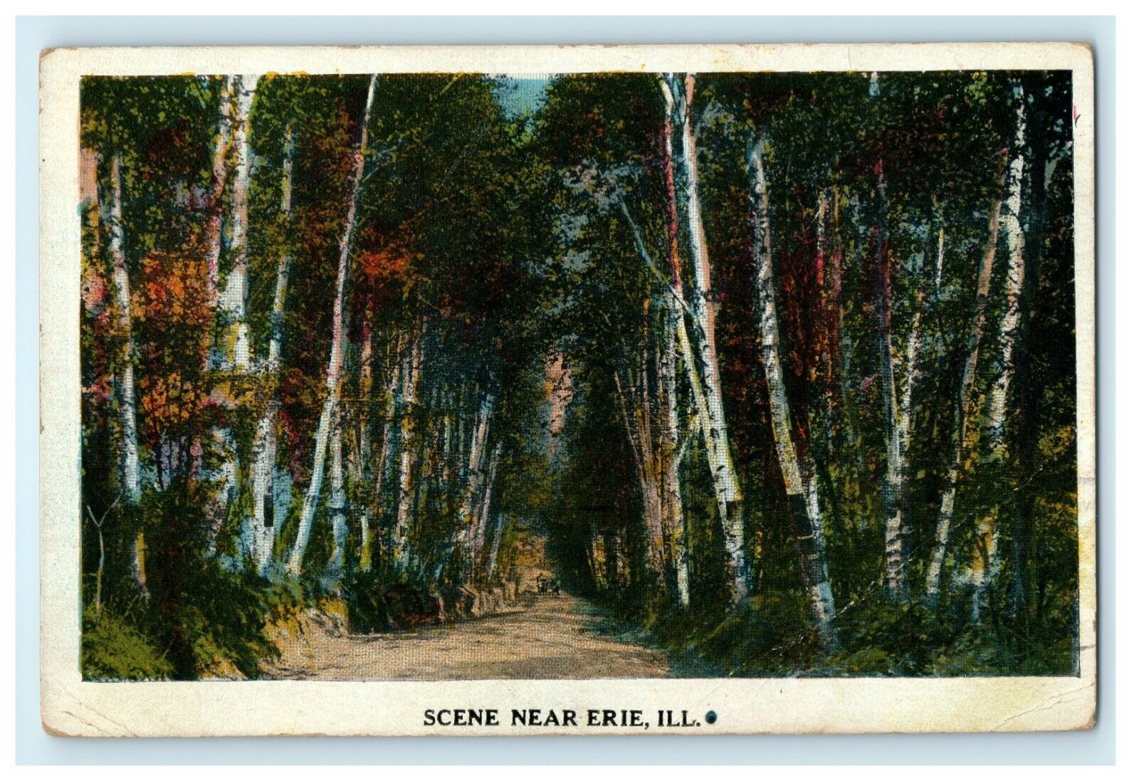 1911 Erie Illinois IL 1/2 Cent Postage Due Butterscotch Cookie Recipe Postcard