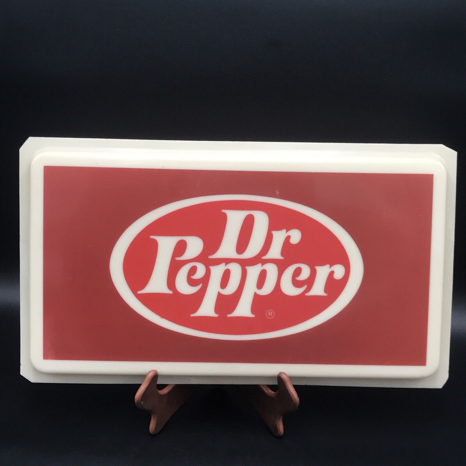 Vintage Dr Pepper Sign Soda Pop Machine Original Acrylic Very Rare.