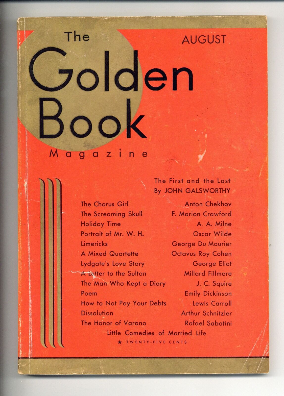 Golden Book Magazine Aug 1932 Vol. 16 #92 PR Low Grade