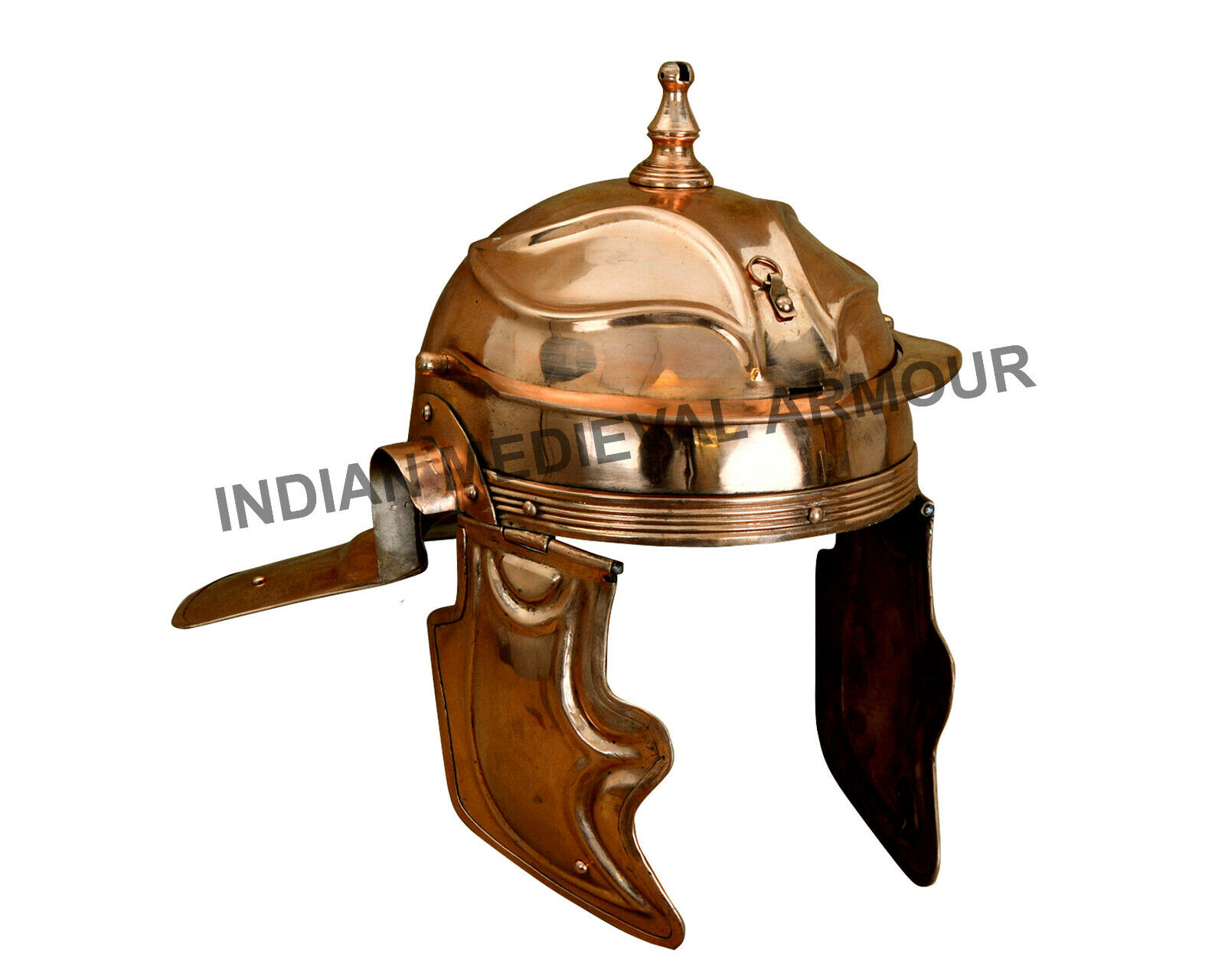 Roman Gallic I Acquinicum Helmet 18 Gauge Bronze Roman Armor Helmet Reenactment 