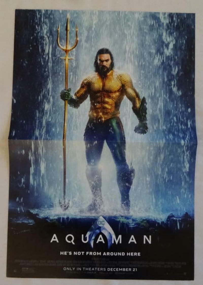 AQUAMAN Promo Poster , 11 x 17, 2018, DC, Unused more in our store 067