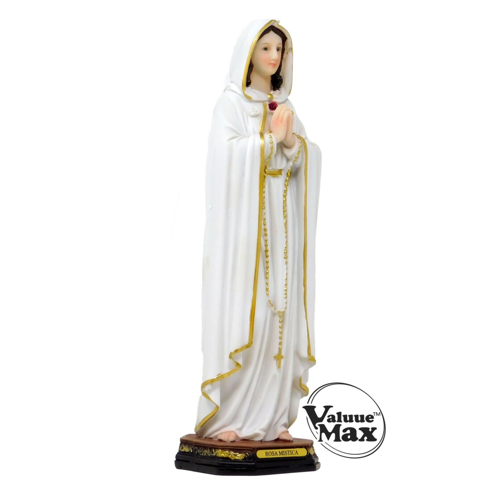 ValuueMax™ Mary Mistical Rose Statue, Finely Detailed Resin, 12 Inch Tall 