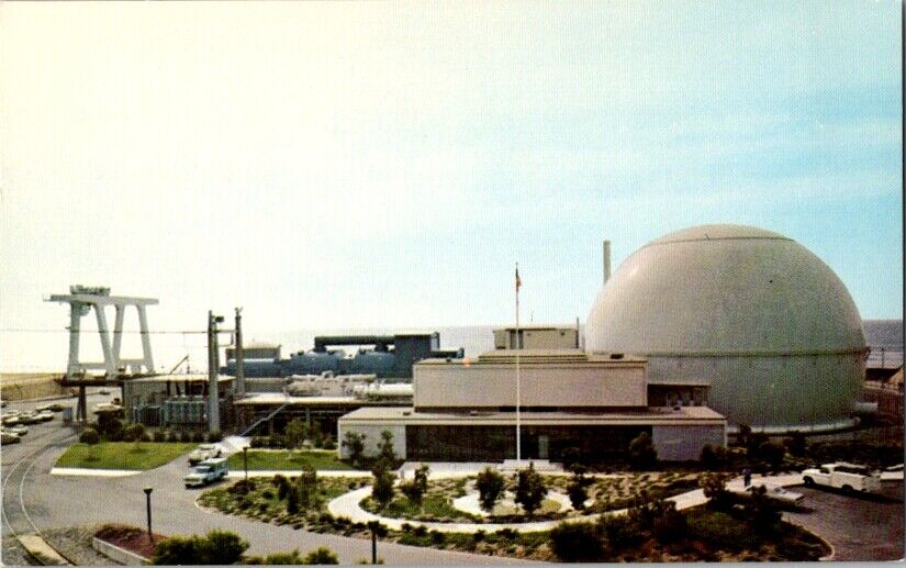 Vintage Postcard San Onofre Nuclear Plant San Onofre CA California         K-203