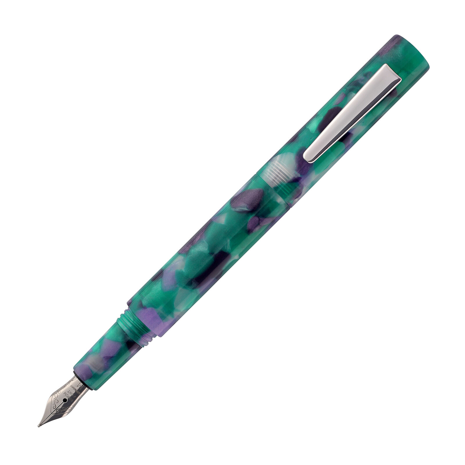 Monteverde USA MVP Fountain Pen in Green Abstracts - Extra Fine Point - NEW