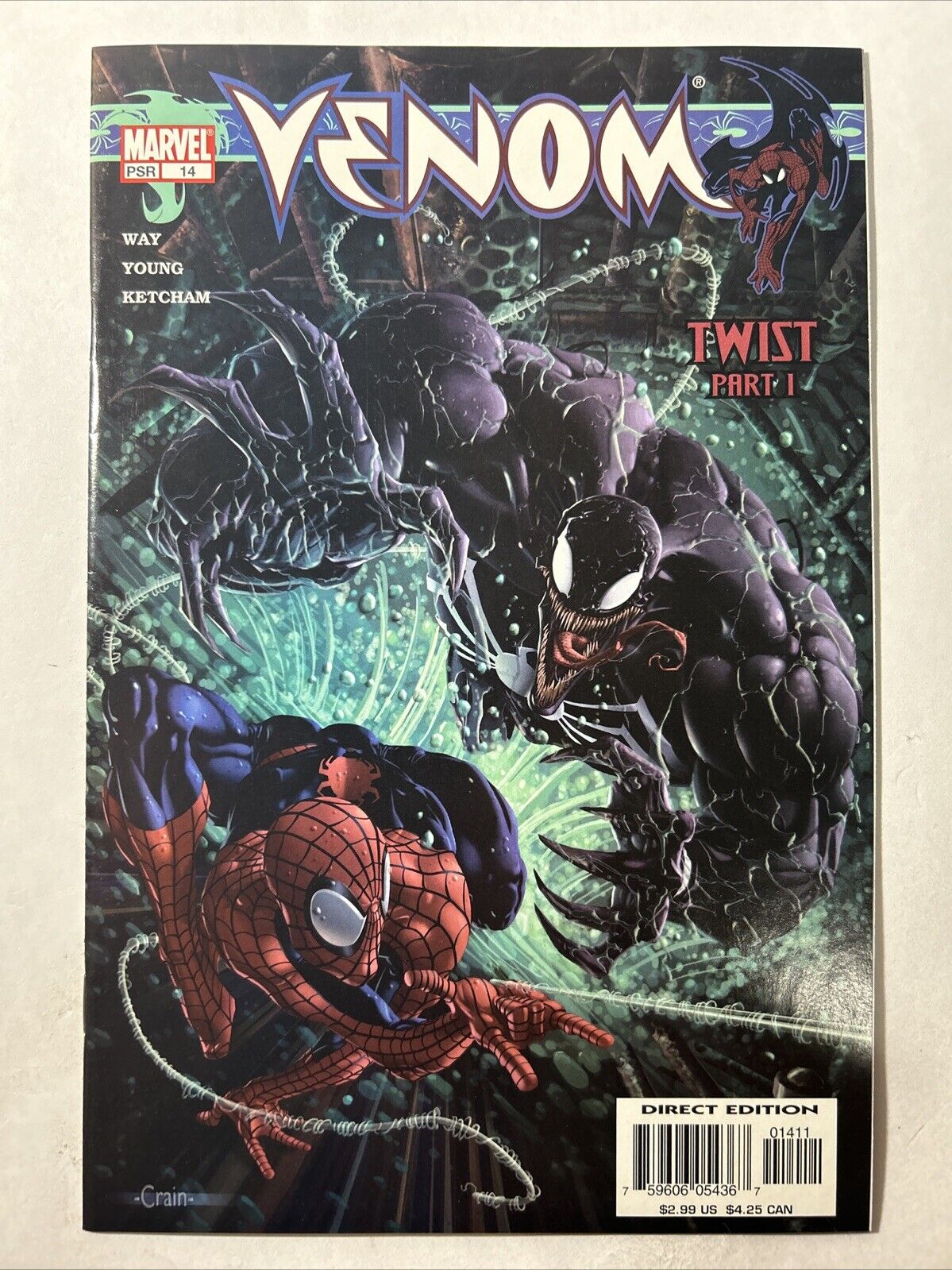 Venom (2003) # 14 Clayton Crain cover - Twist Part 1 NM CGC It High Grade
