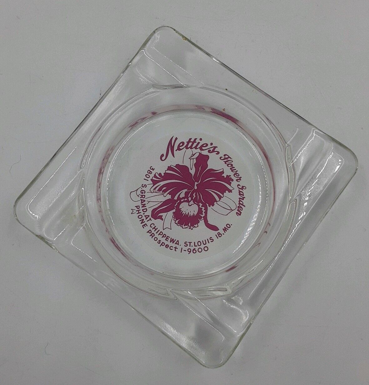 Retro Vintage Collectible Glass Ashtray \