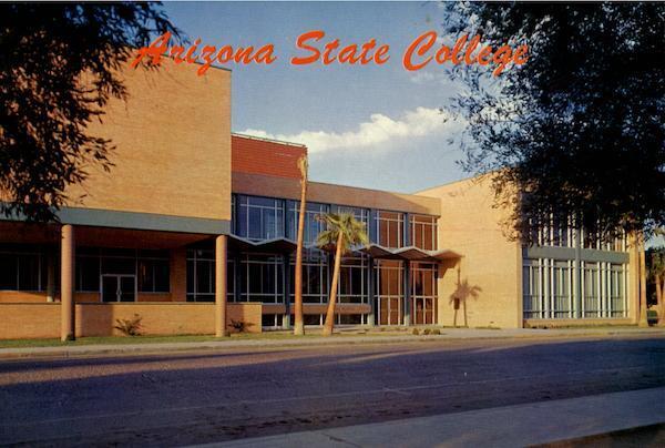 Tempe,AZ Arizona State College,Arizona State University Maricopa County Postcard