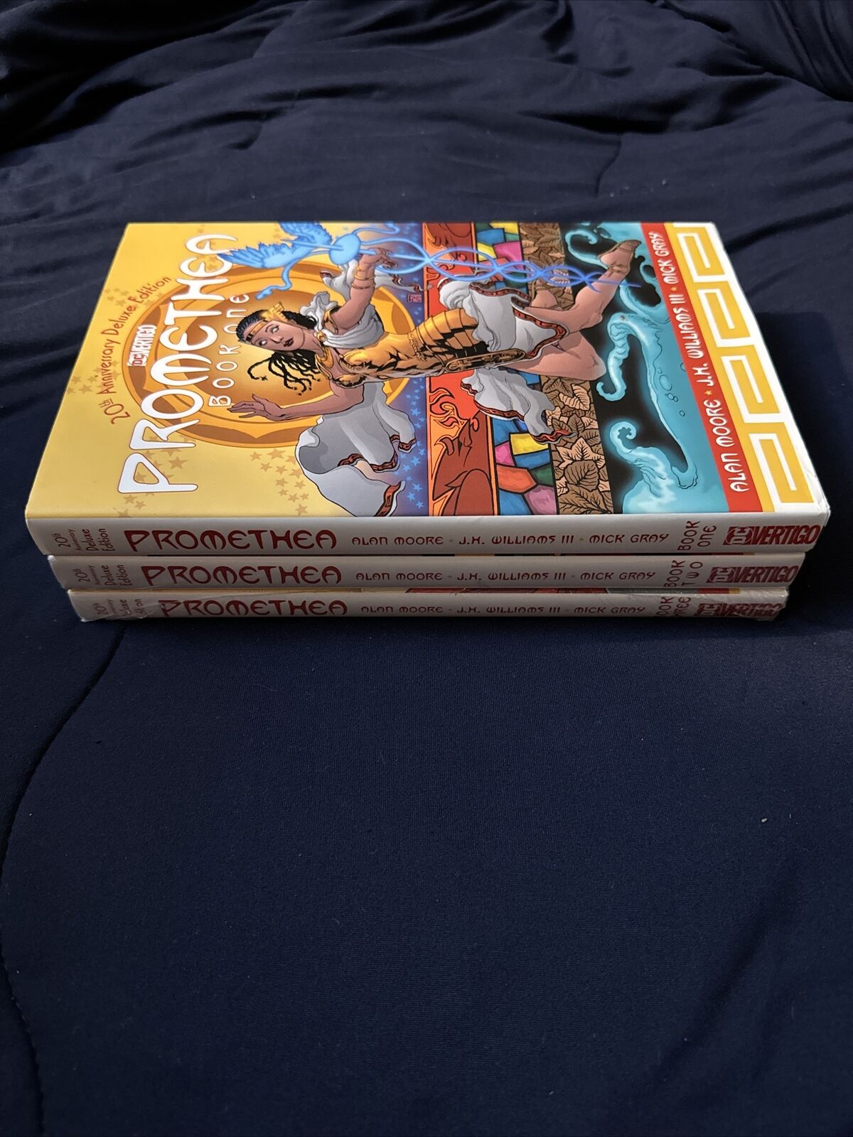 Alan Moore DC Comics PROMETHEA 20TH ANNIVERSARY DELUXE EDITIONS 3 VOLUME LOT