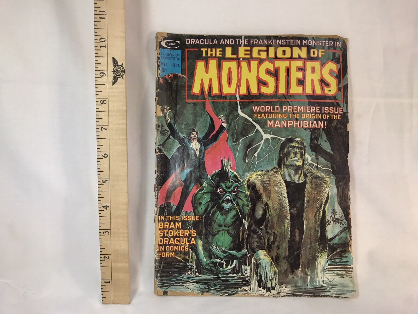THE LEGION OF MONSTERS #1 Sep 1975 Dracula Bram Stoker Neal Adams Cover
