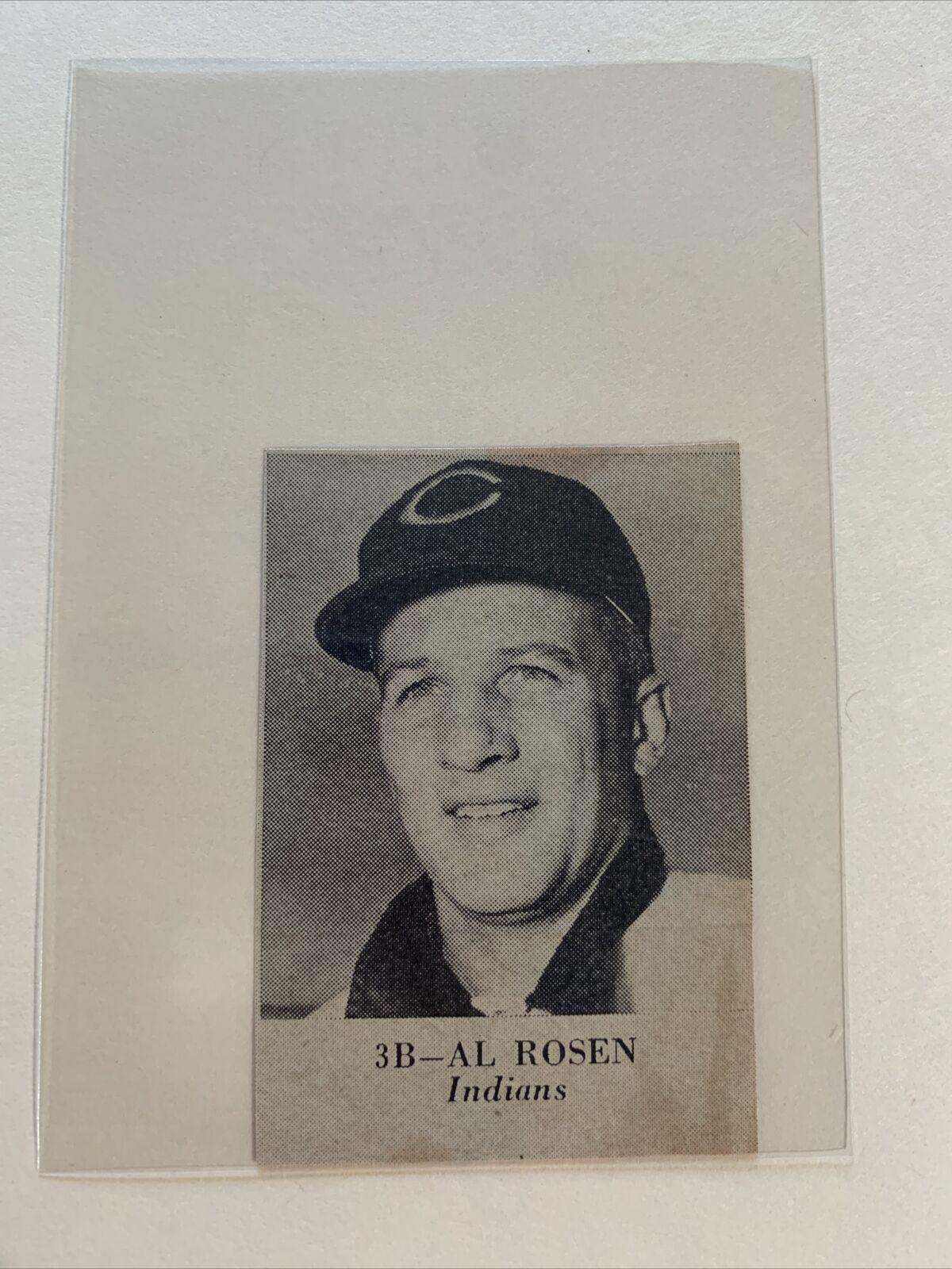 Al Rosen Cleveland Indians 1954 Baseball Panel RARE
