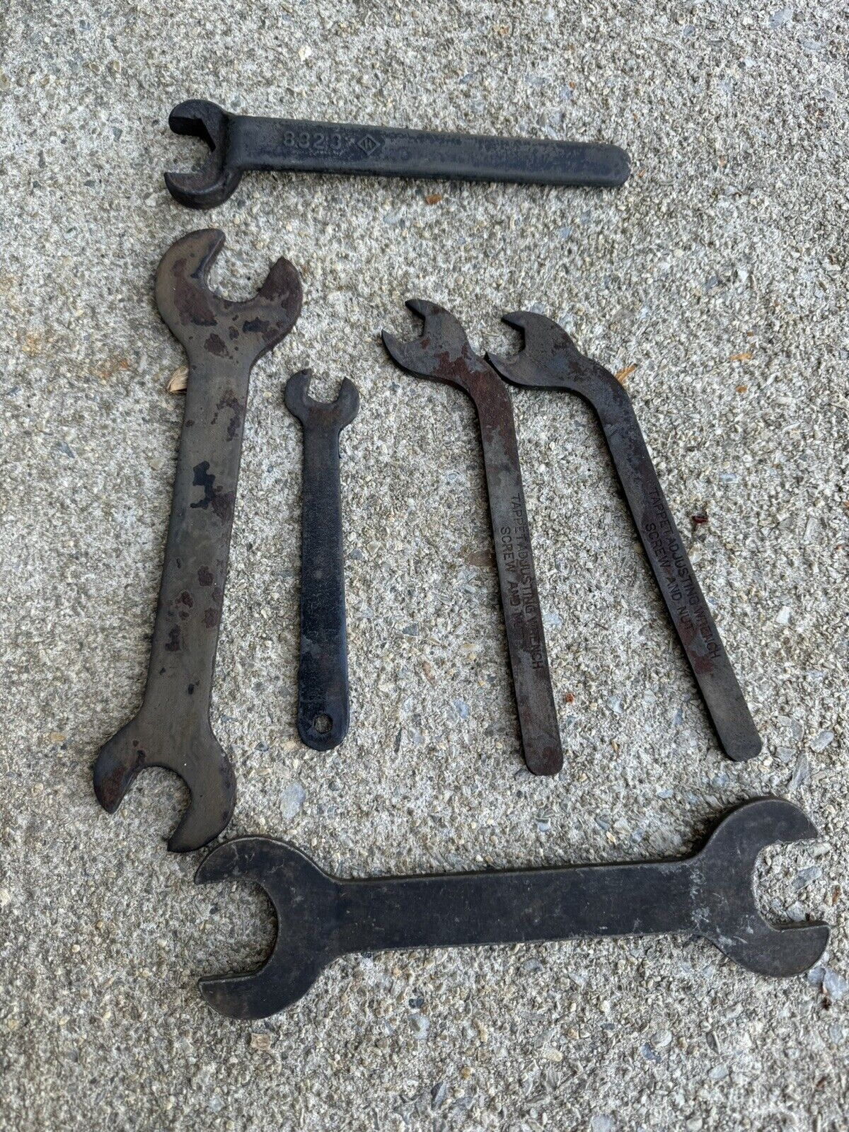 Vintage Antique Lot Of Wrenches Unique tools 6 Old Wrenches