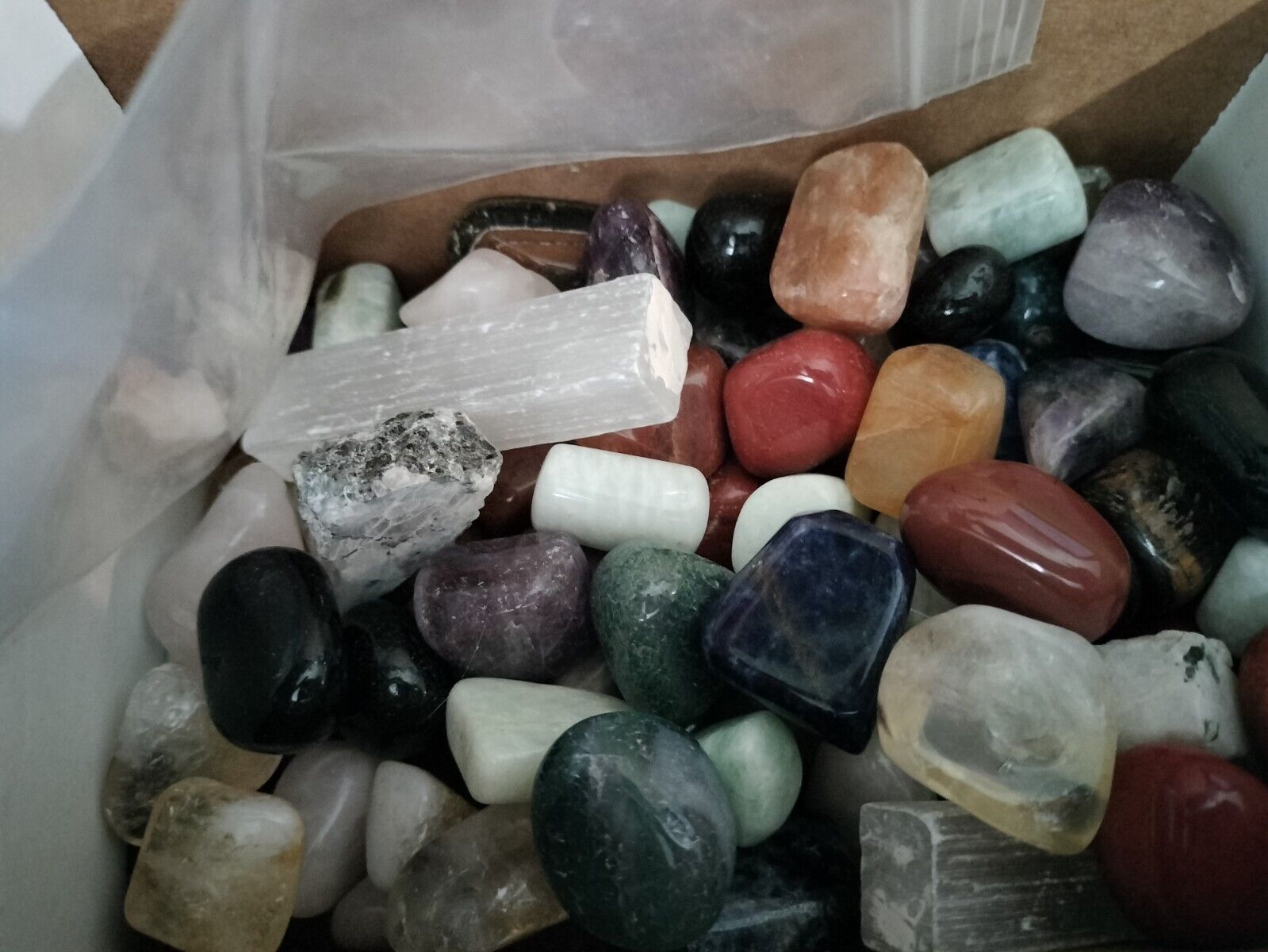 Assorted Mix Tumbled Stones, Multiple sizes, Lot 101A  - Great Mothers Day Gift