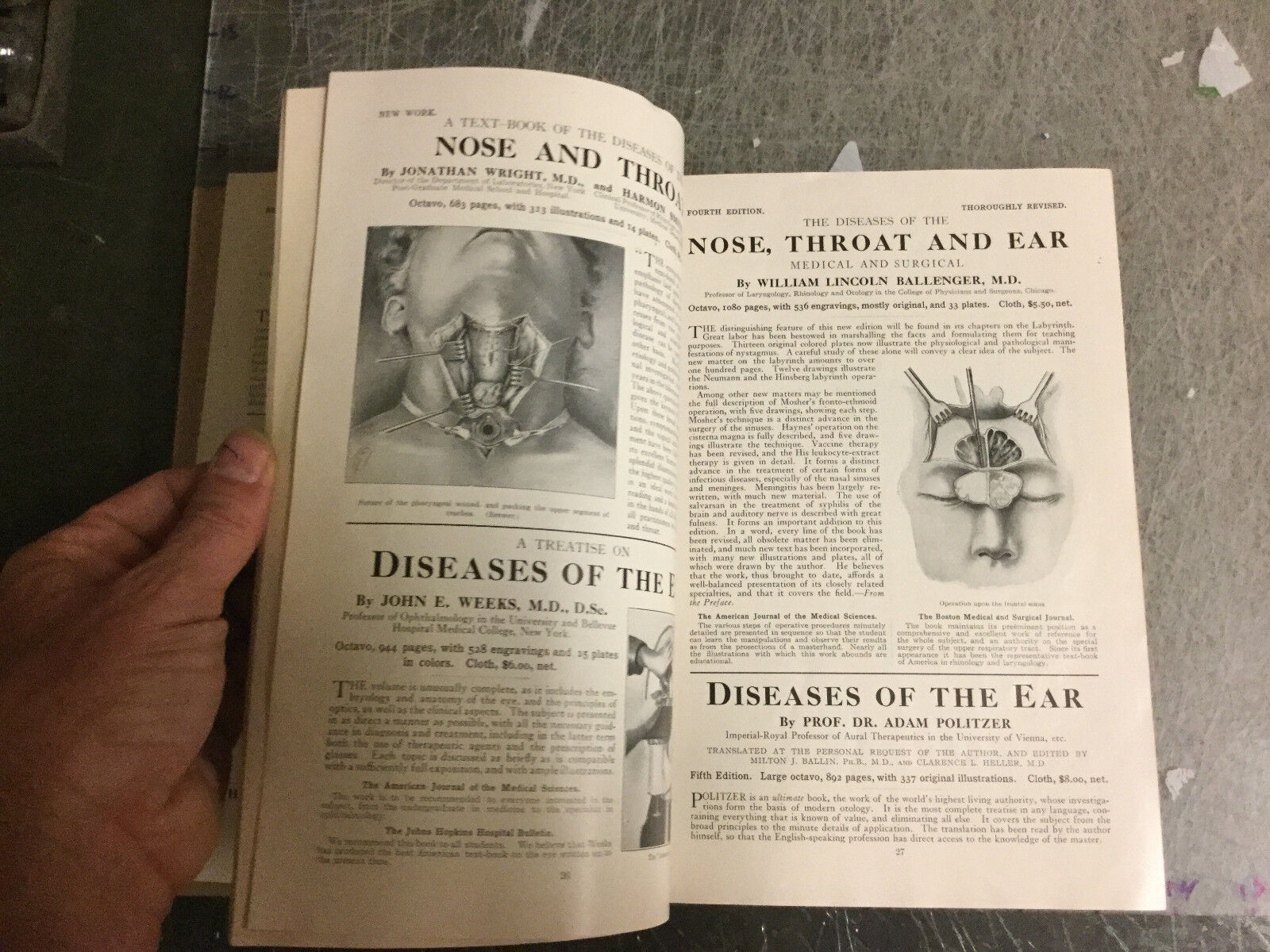 original CATALOG - 1916 - LEA & FEBIGER\'S Publications MEDICAL BOOKS - 64pgs