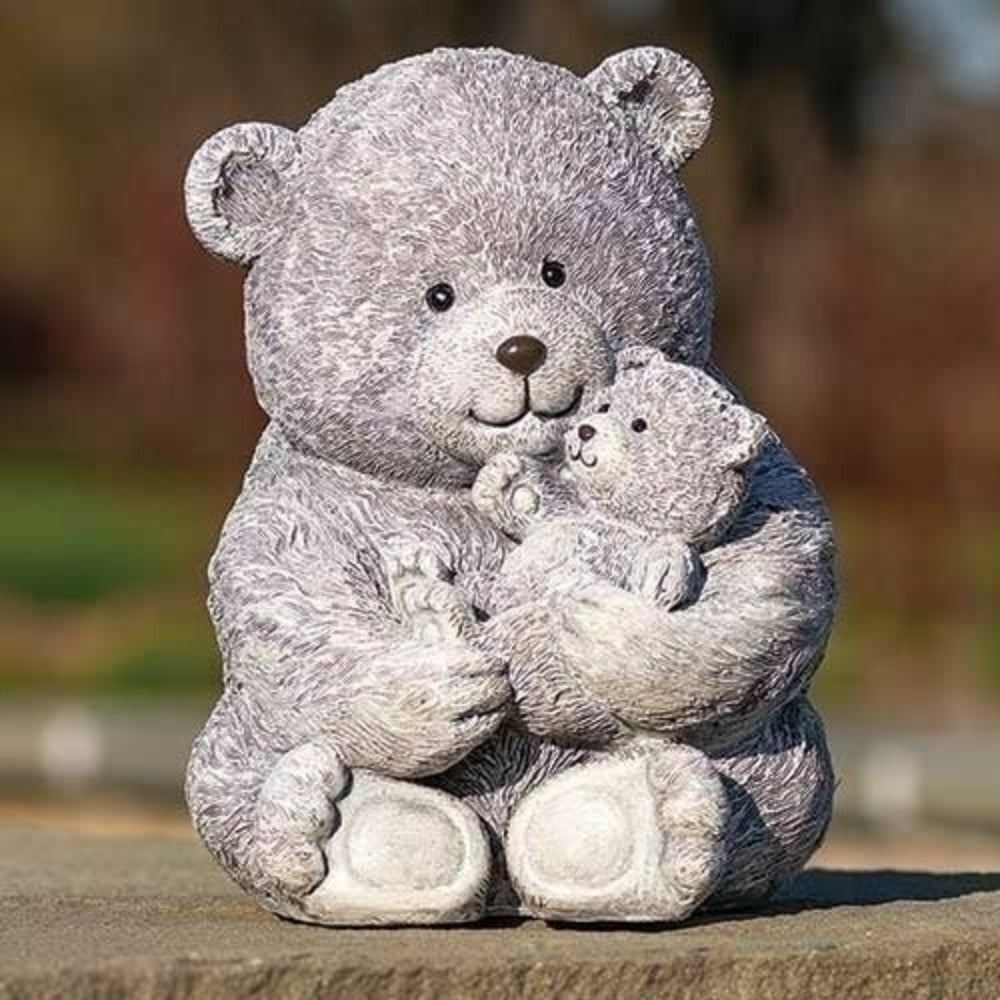 Roman\'s Pudgy Bear And Baby Garden Statue - 16336