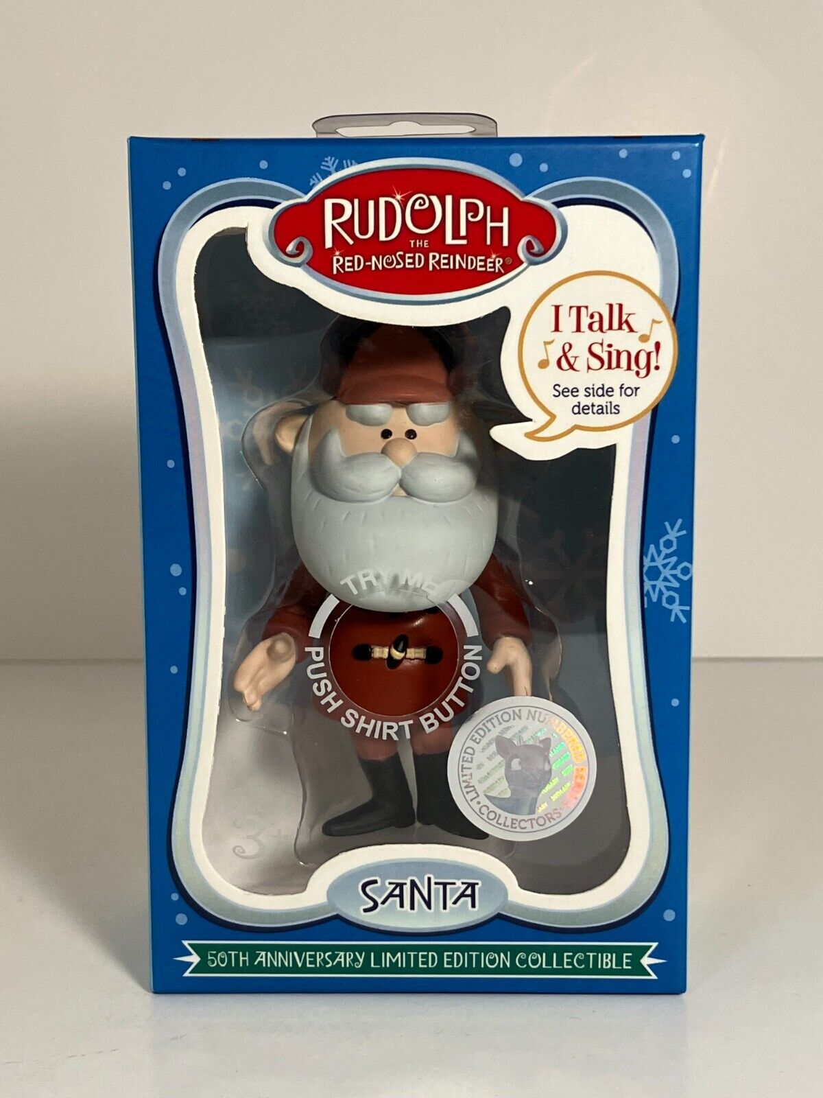 Rudolph The Red Nosed Reindeer 50th Anniversary Ltd Ed Collectible Santa - NIB