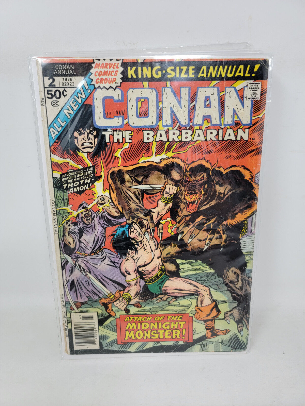 CONAN THE BARBARIAN ANNUAL #2 KING-SIZE RICK BUCKLER SR COVER ART *1976* 4.0*