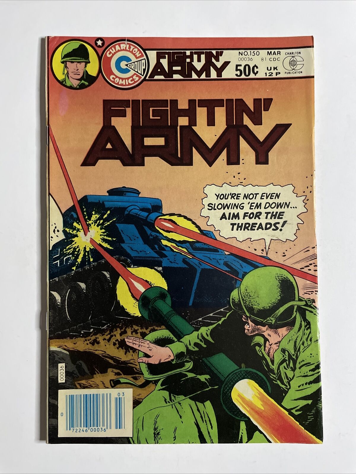 Fightin’ Army #150 (1981) 8.5 VF Charlton Comic Book High Grade Bronze Age