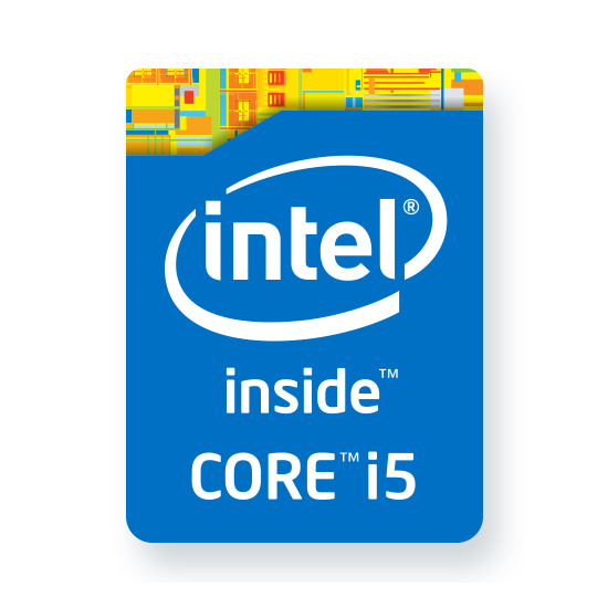 50PCS Intel Core i5 Blue Sticker Case Badge Genuine Lot Wholesale OEM Quality