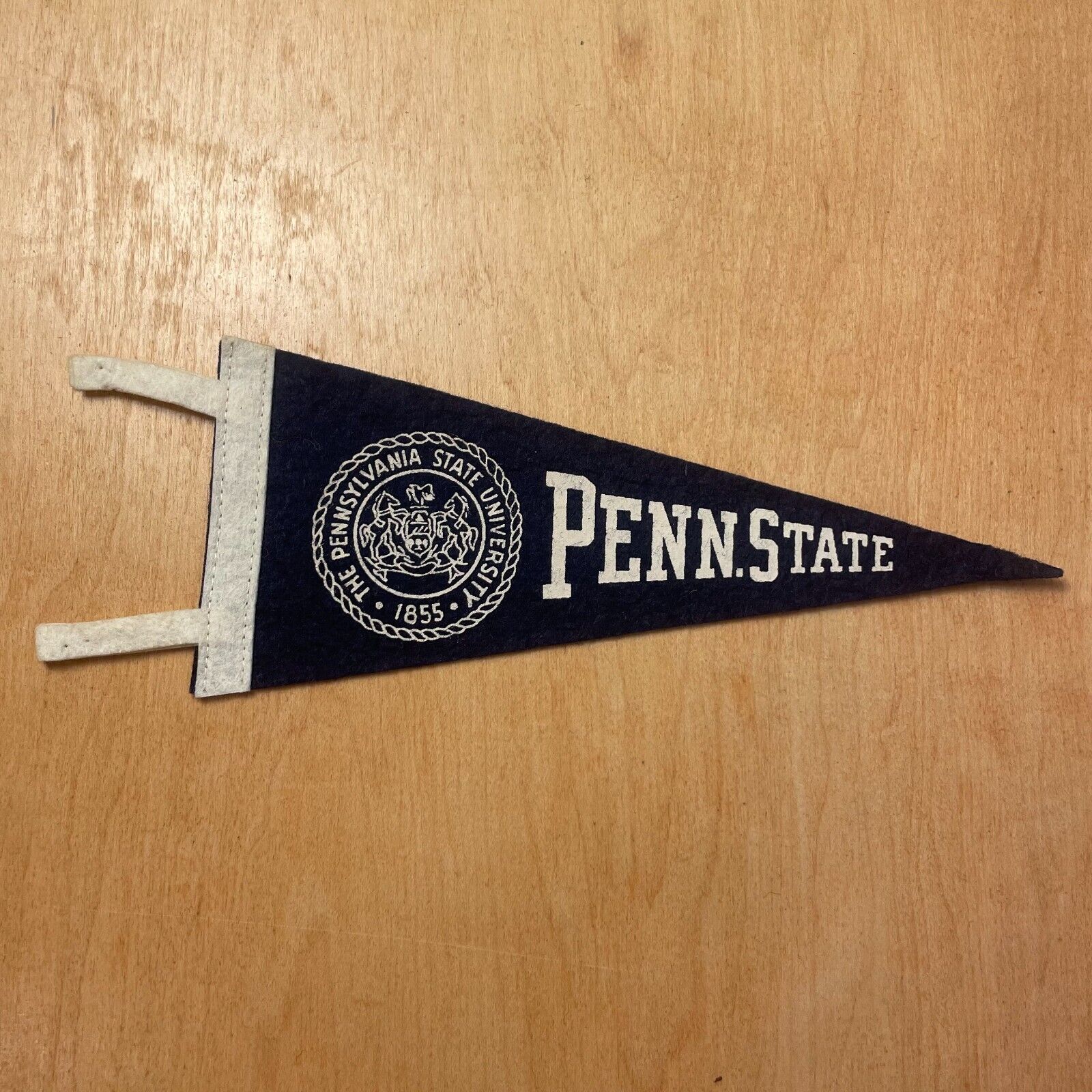 Vintage 1950s Pennsylvania State University Penn State 5x9 Felt Pennant Flag