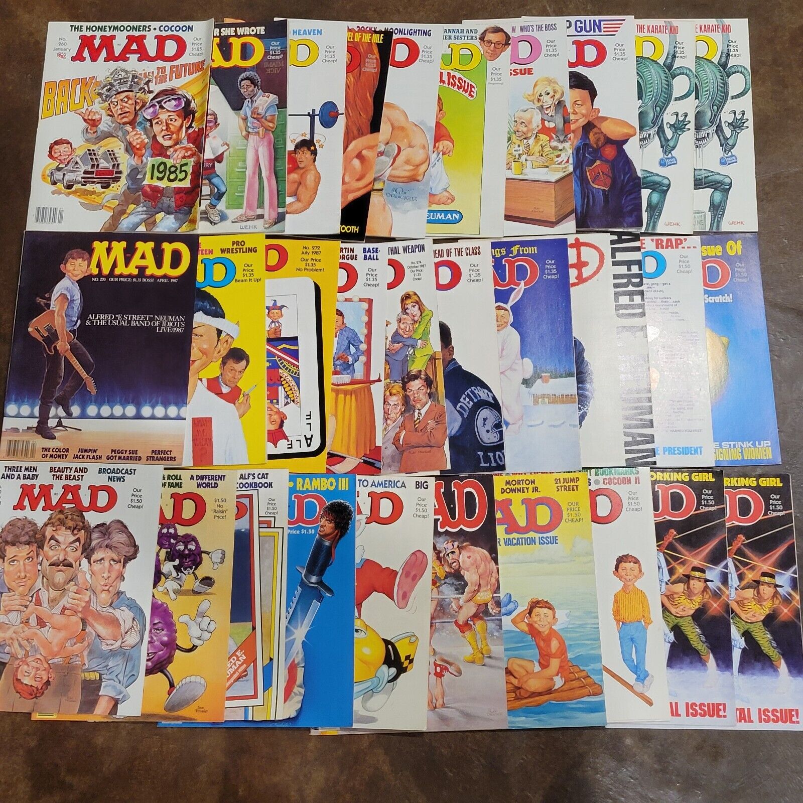 Vintage MAD Magazine Lot of 30 Issues & Specials from 1986 - 1989