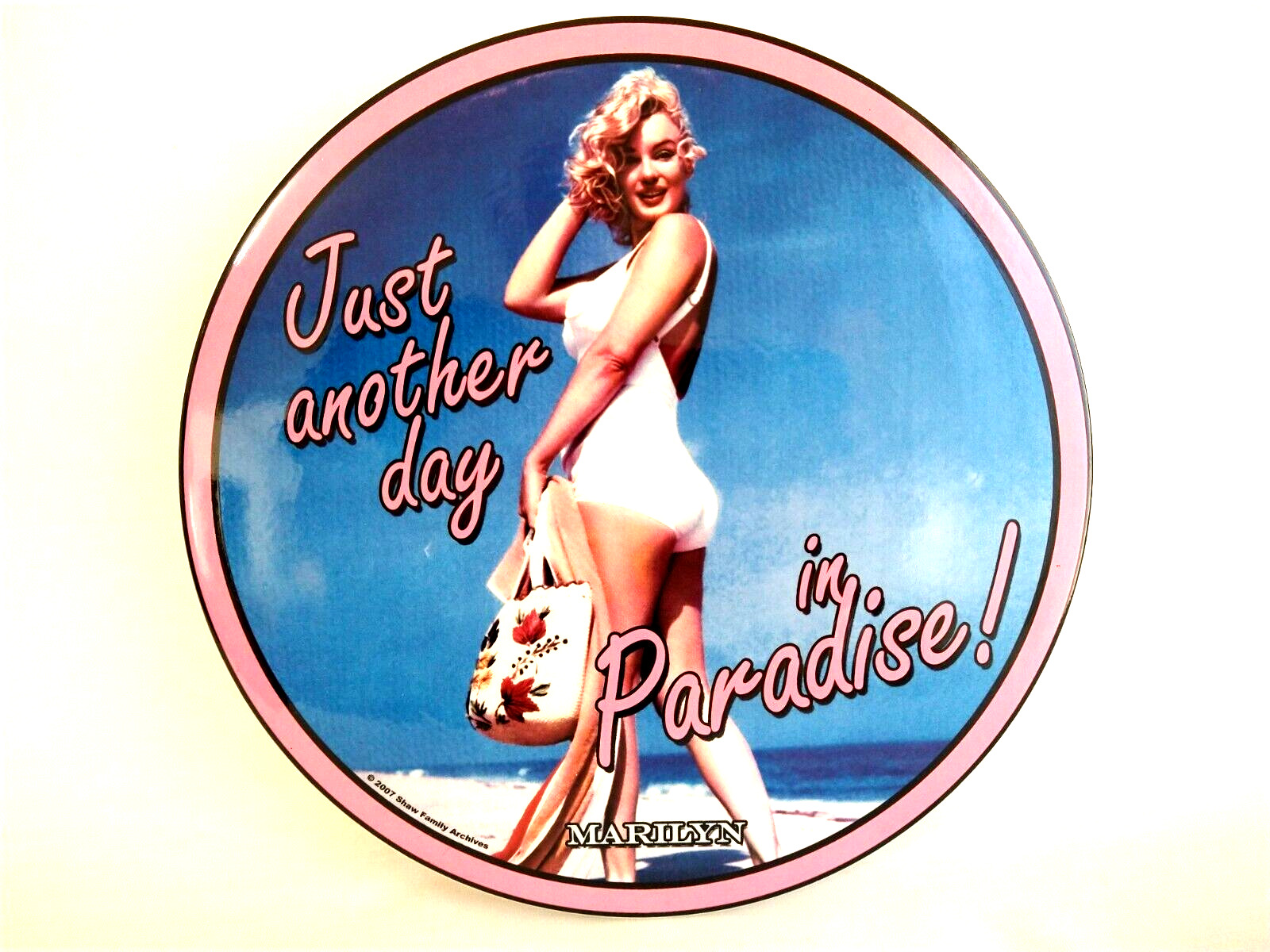 Rare HTF 2007 Marilyn Monroe Pinup Stepping Stone Wall Plaque Ceramic 9\