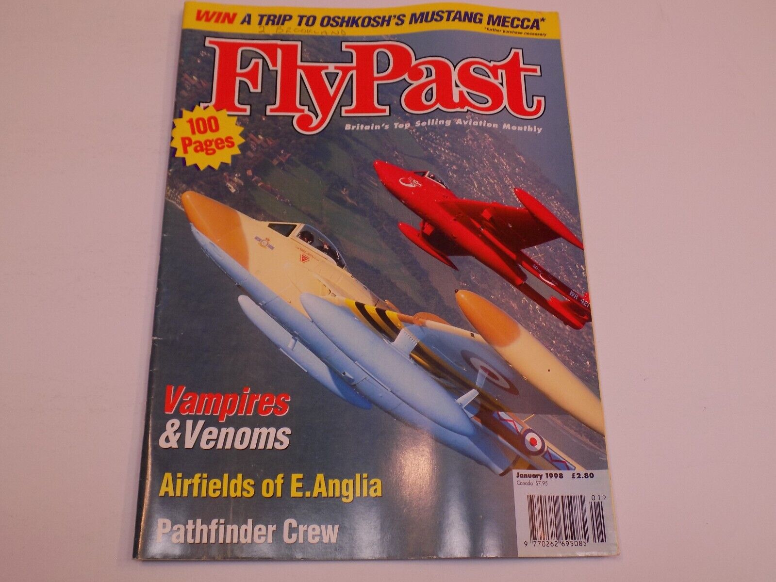 Fly Past Magazine Jan 1998 Britain RAF Vampires Venoms Pathfinder Crew E Anglia