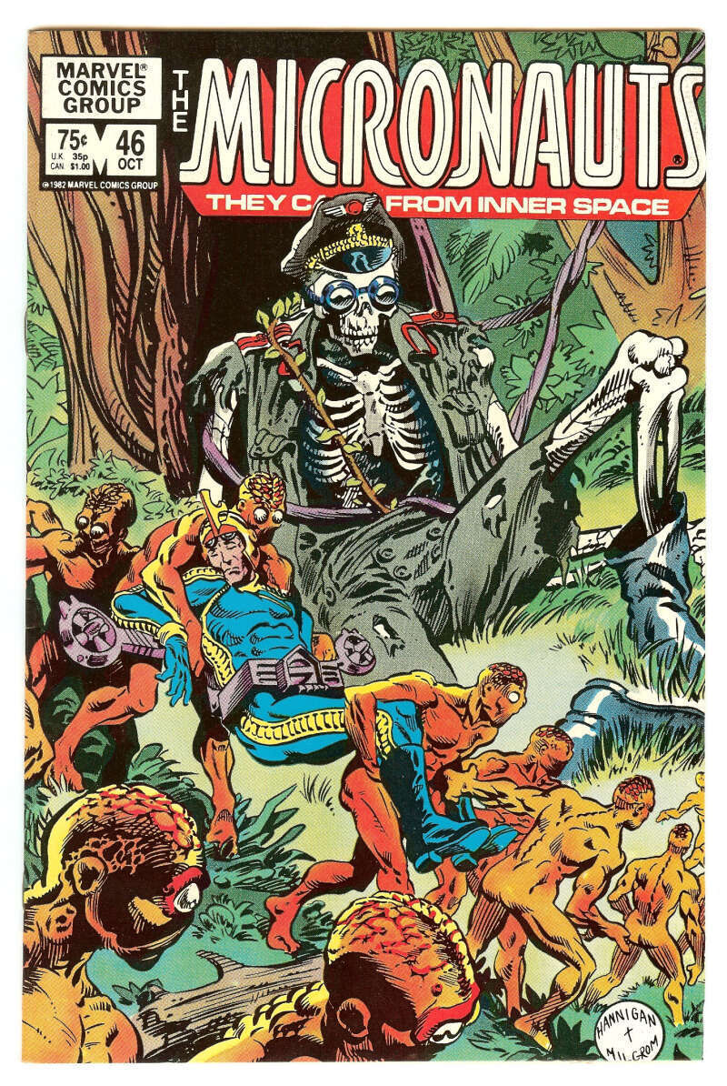 MICRONAUTS #46 9.2 // ED HANNIGAN COVER MARVEL COMICS 1982