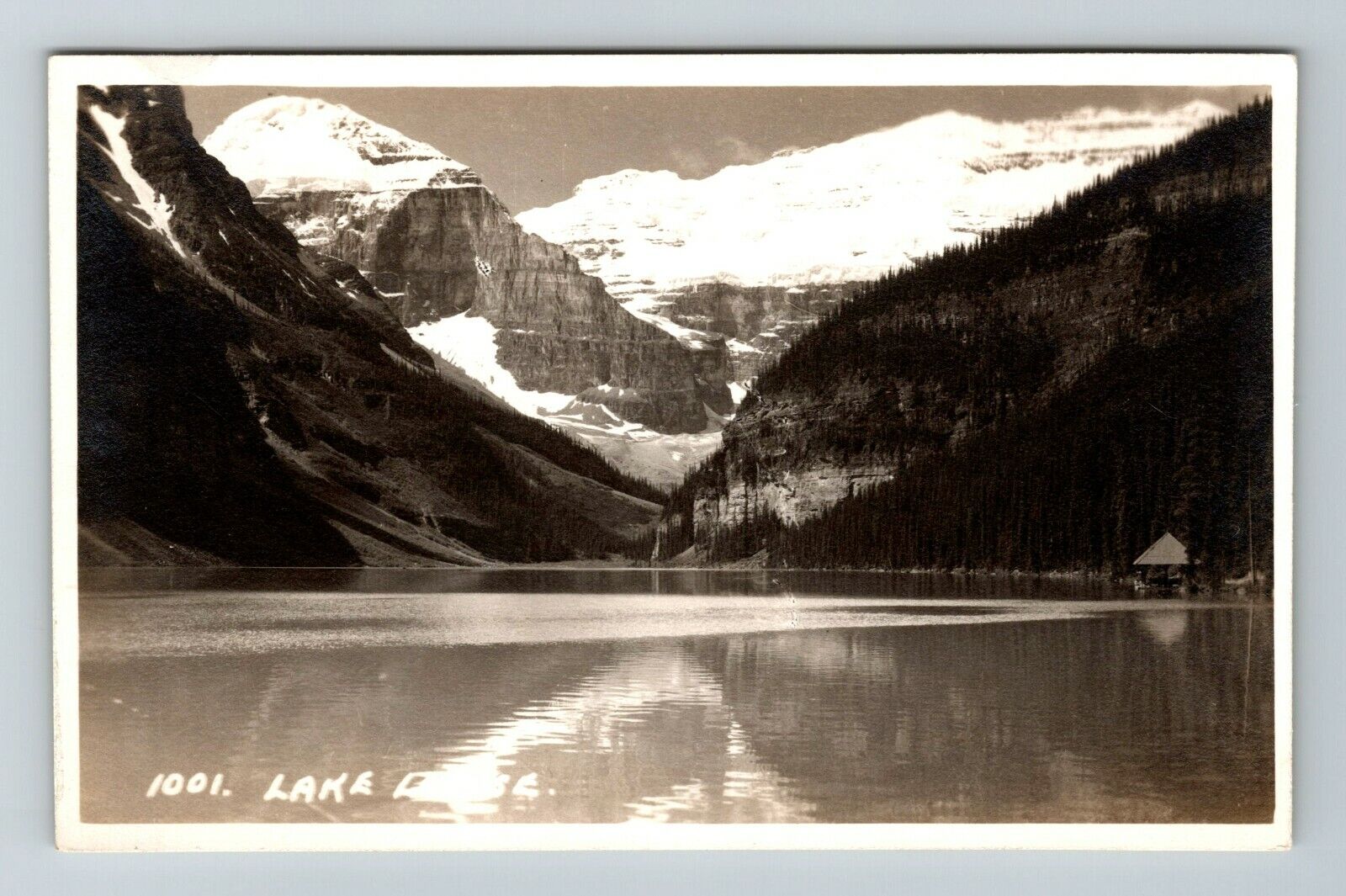 RPPC-Banff AB Alberta Canada, Lake Louise RPPC Vintage Souvenir Postcard