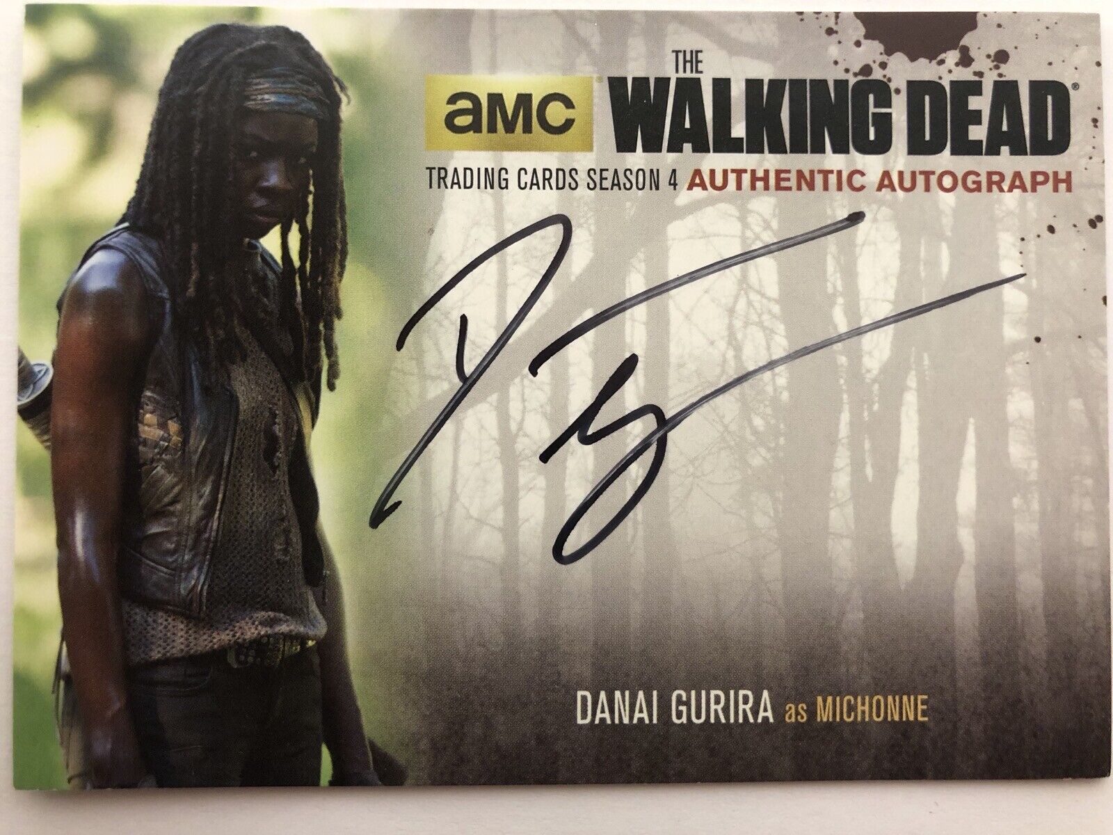 Walking Dead Season 4 PART 2 - STANDARD Danai Gurira - Michonne AUTOGRAPH DG4