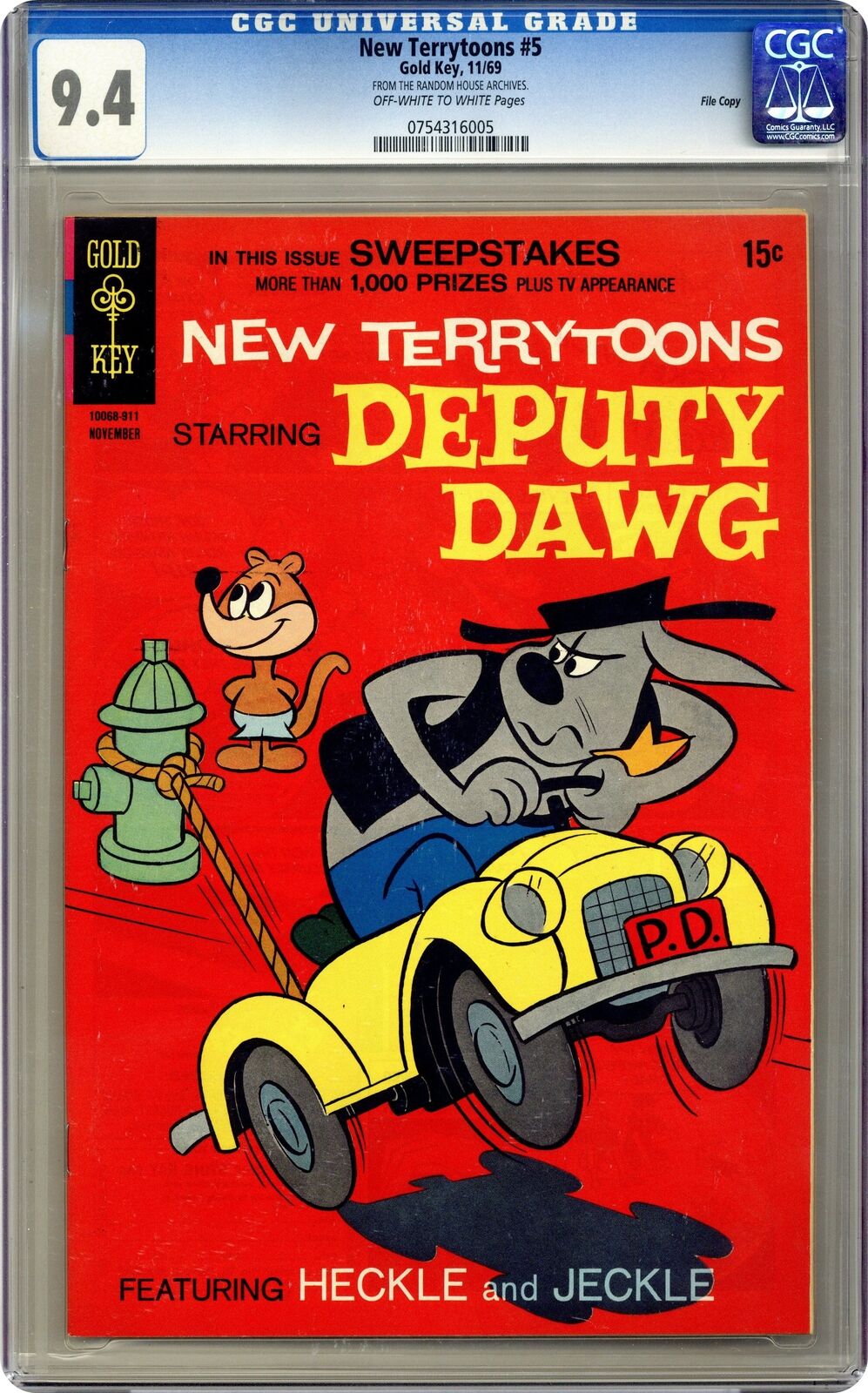 New Terrytoons #5 CGC 9.4 1969 0754316005