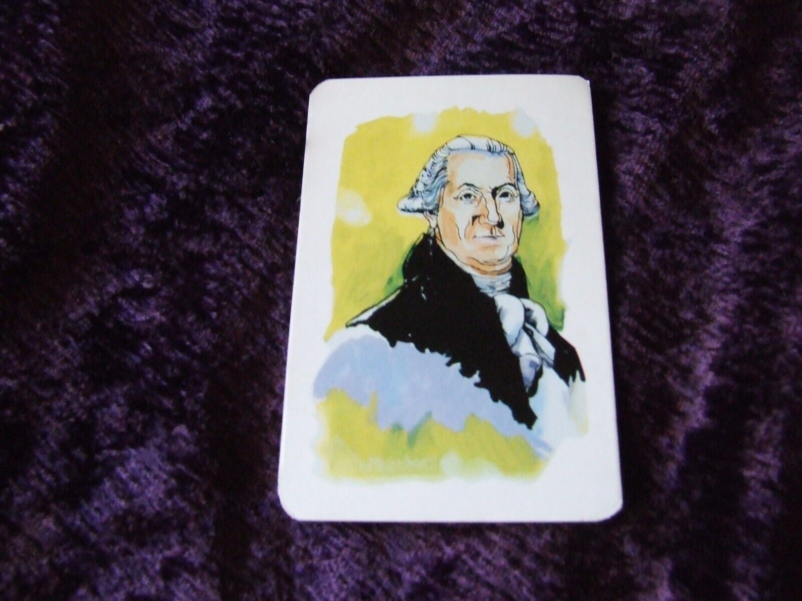 1992 President George Washington Presidential History Flash Card