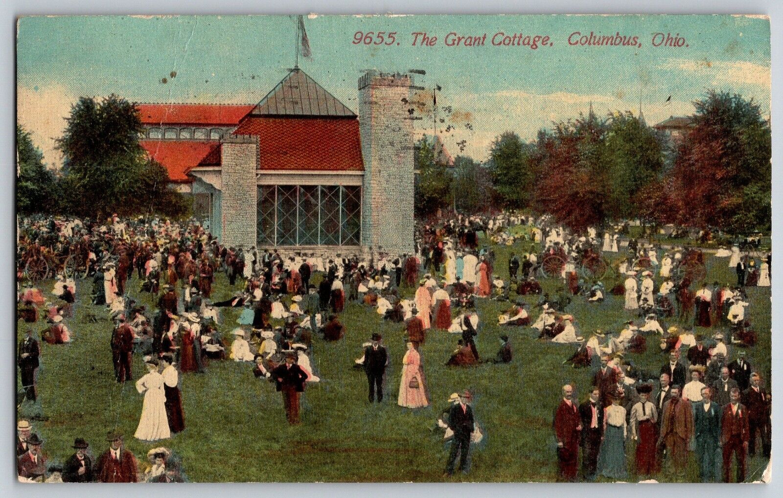 Columbus, Ohio OH - The Grant Cottage - Vintage Postcard - Posted 1915