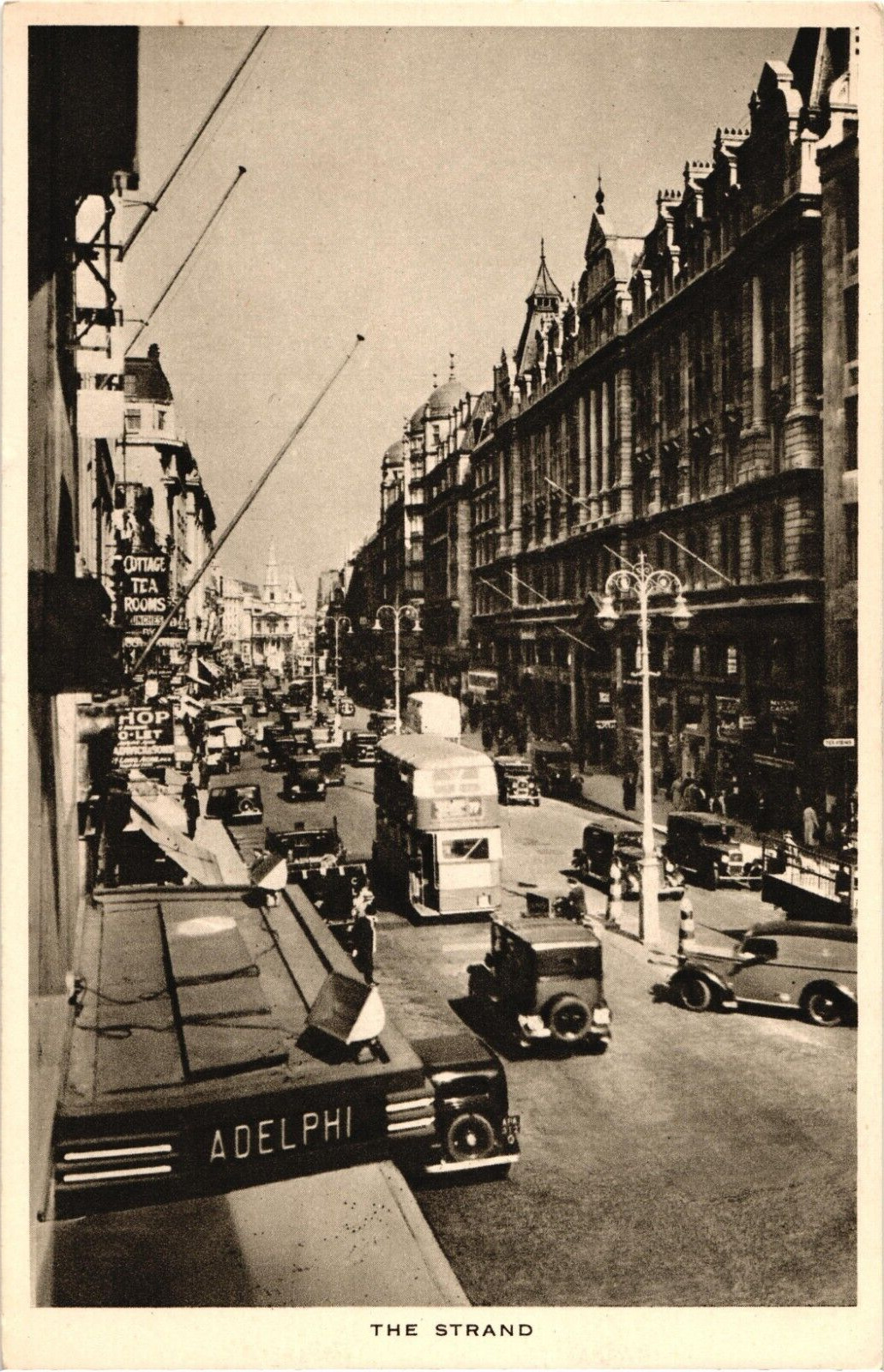 The Strand TUCK'S Postcard Westminster London England Adelphi Neoclassic Houses
