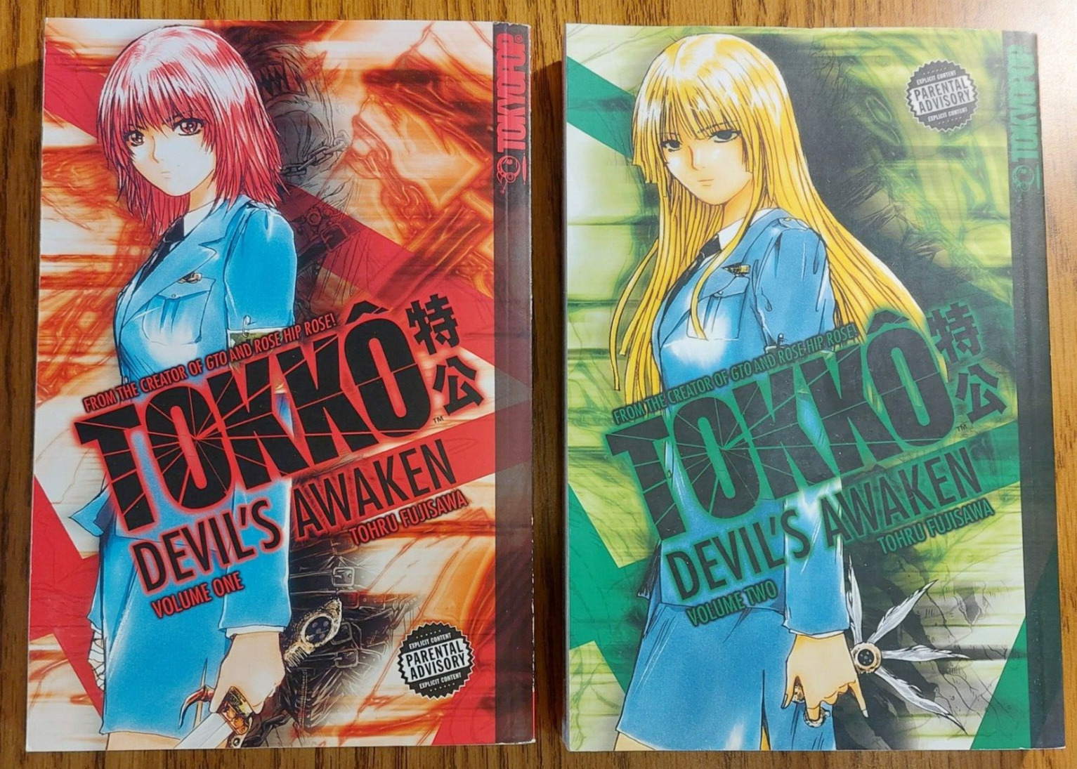 TOKKO DEVIL\'S AWAKEN VOLUMES 1 & 2 ** ENGLISH ** 1ST TOKYOPOP PRINT 2008 ~~~