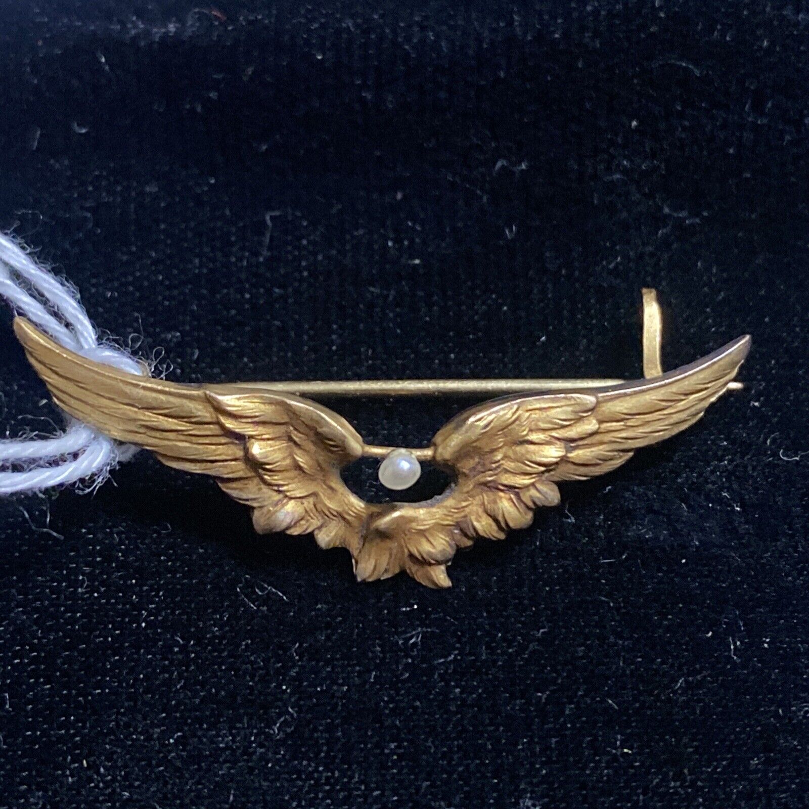 WWI French Military Pilots Cap Wings - Eagle Badge - Fix - Original - RARE