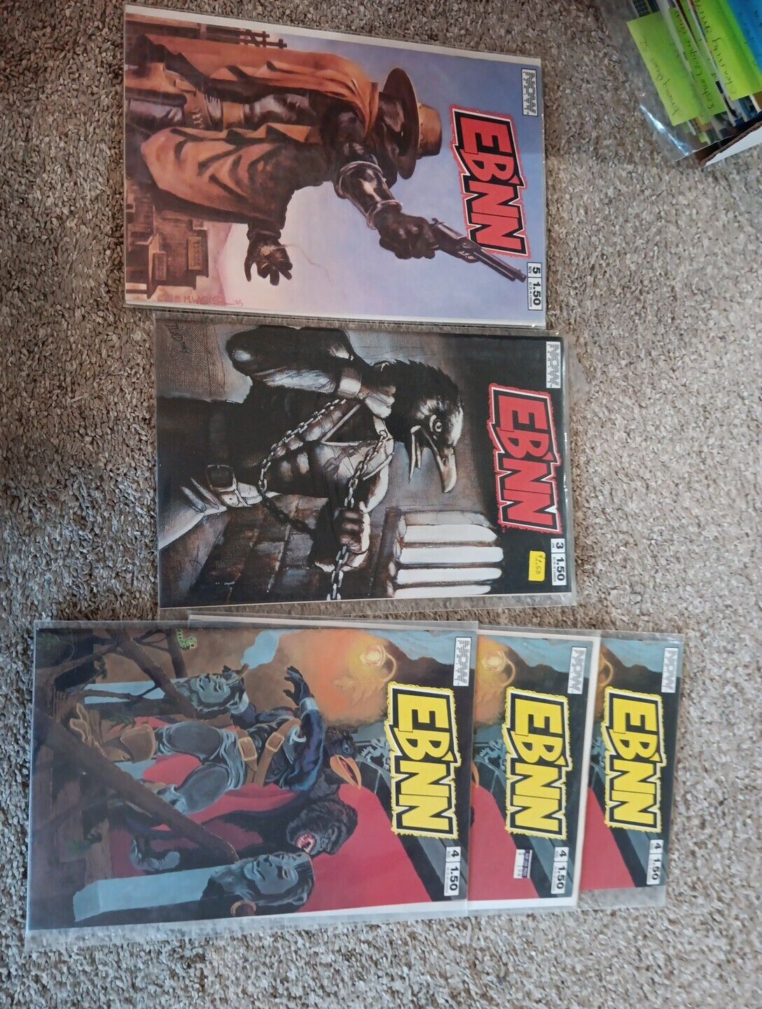Eb\'nn lot of 3 issues (5 Comics) NOW Copper Age #3 #4(3) #5 