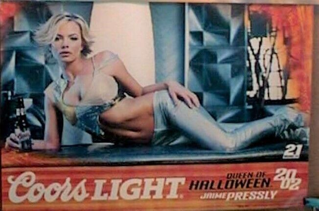 Jamie Presley  Queen of Halloween Coors Light  Beer Poster  2002