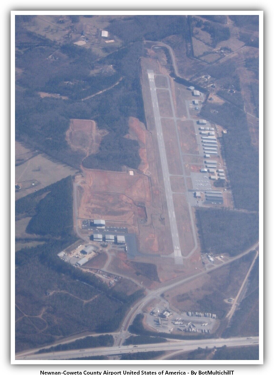 Newnan-Coweta County Airport United States of America Airport Postcard